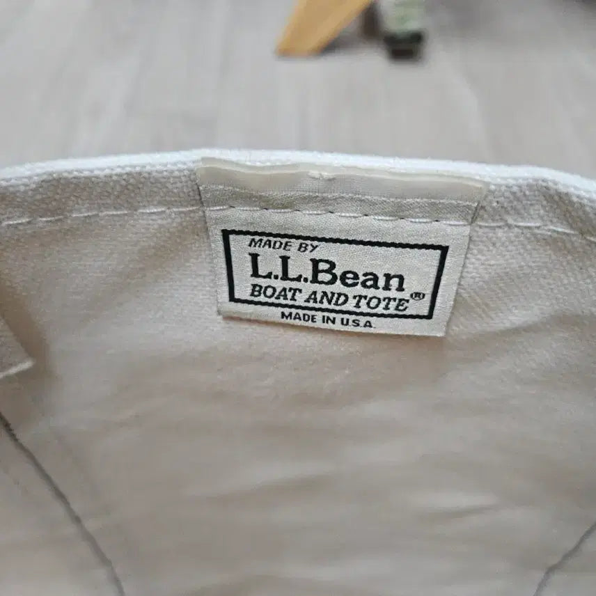 [BUNJANG] L.L.Bean Boat and Tote Bag Ivory/Navy M / L.L.Bean 보트 앤 토트백 아이보리/네이비 M