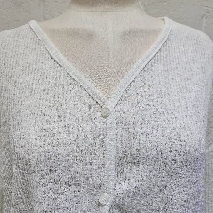 [BUNJANG] Cream Color Lightweight Cardigan / 얇은재질의 시원한소재 가디건 긴팔- 크림색