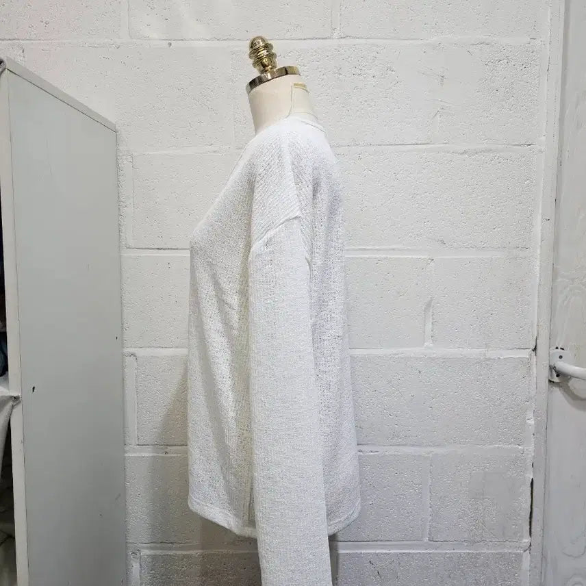 [BUNJANG] Cream Color Lightweight Cardigan / 얇은재질의 시원한소재 가디건 긴팔- 크림색