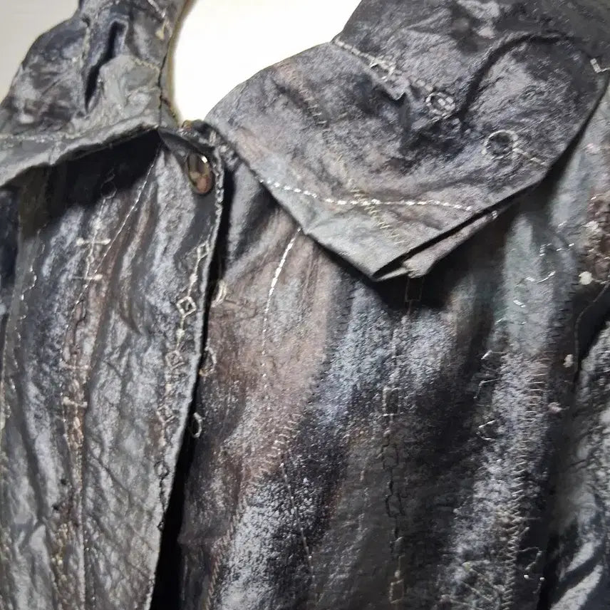[BUNJANG] Vintage Style Black Short Coat M / 빈티지 스타일 블랙 숏 코트 M