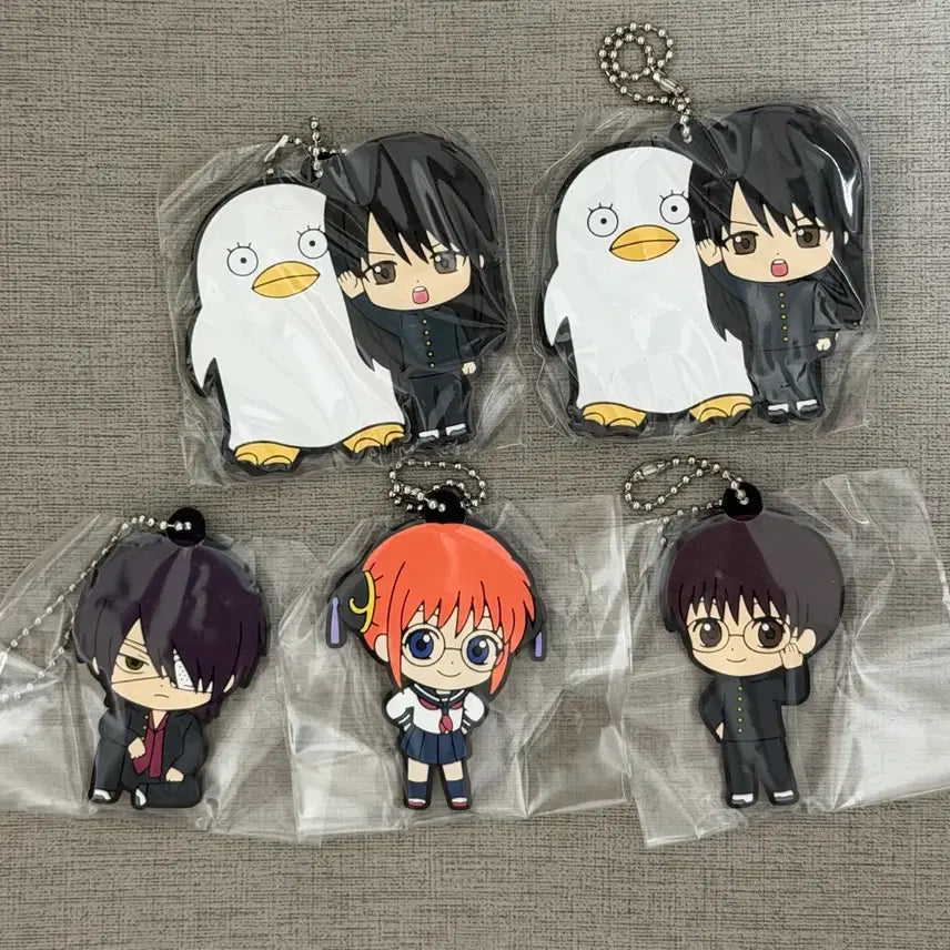 [BUNJANG] Gintama Sanjyou Rubber Strap Bundle Set / 은혼 삼젯 러버스트랩 키링 일괄