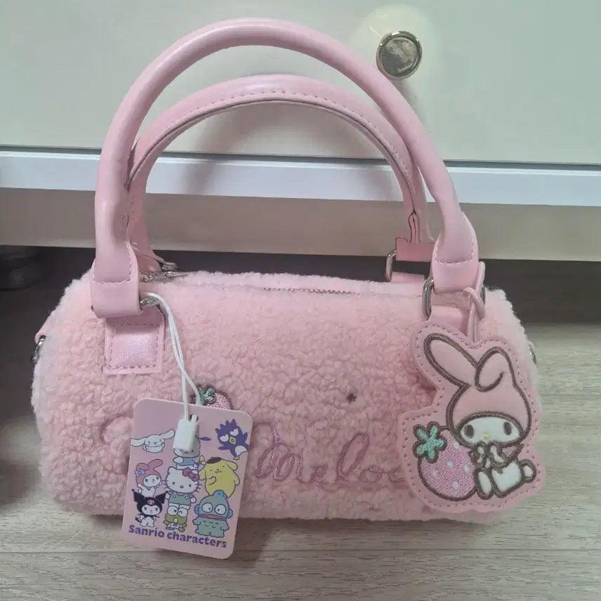 [BUNJANG] Sanrio My Melody Pink Fur Bag / 산리오 마이멜로디 핑크 털가방