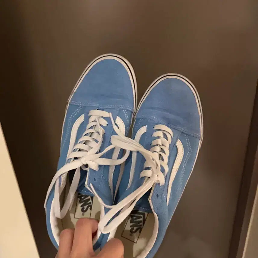 [BUNJANG] Vans Old Skool Sky Blue Sneakers / Vans Old Skool 반스 올드스쿨 스카이블루 반스 스니커즈