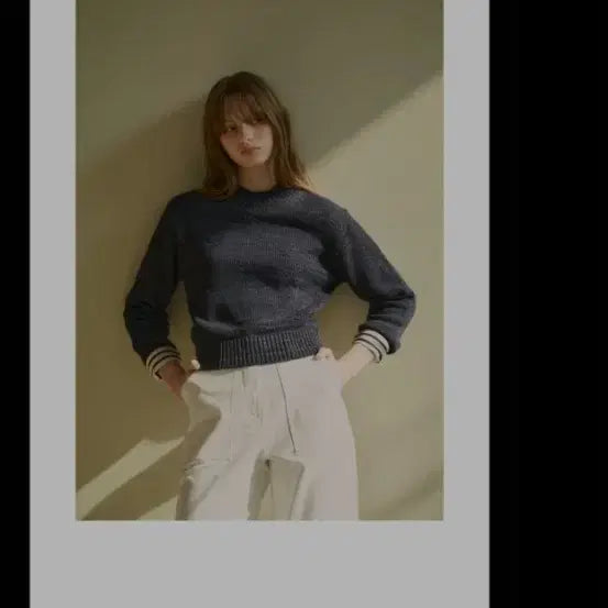 [BUNJANG] Siyazu Texture Knit Pullover / 시야쥬 니트 네이비 SIKN2067 texture knit pullove