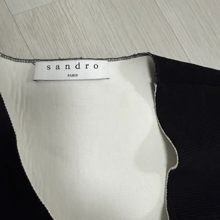 [BUNJANG] Sandro Black and White Color Block Dress / 산드로 블랙 화이트 배색 원피스