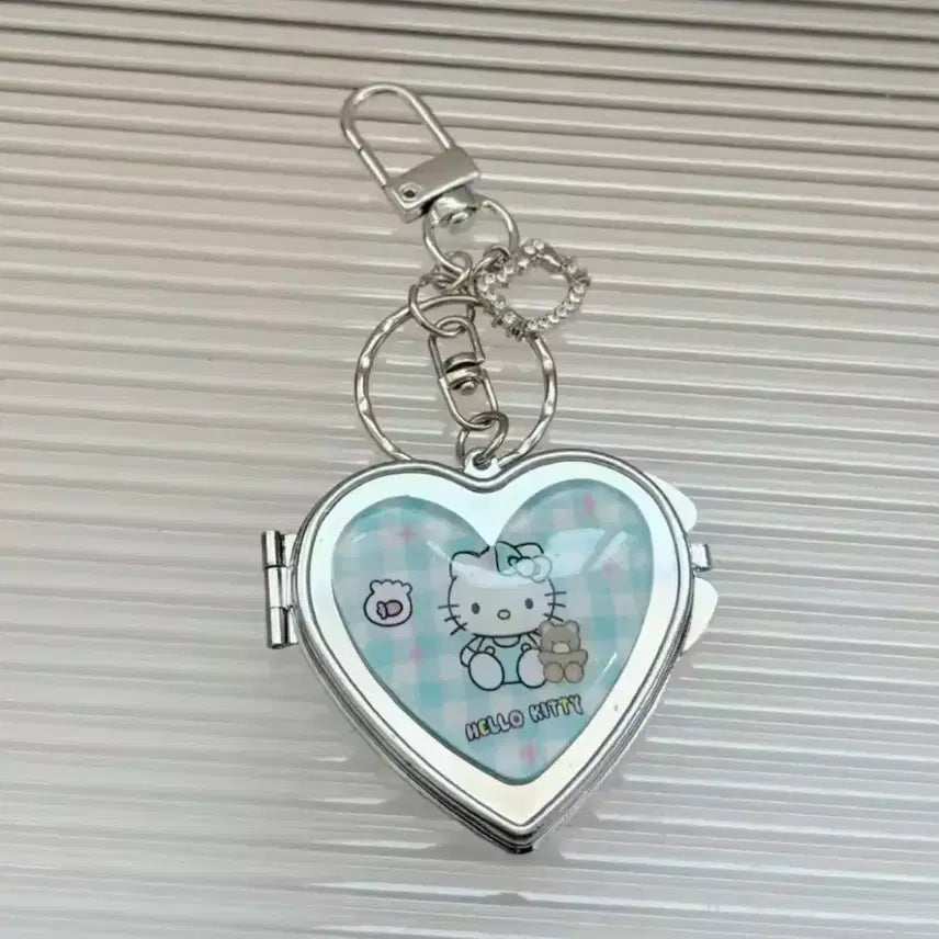 [BUNJANG] Hello Kitty Heart Mirror Keyring / 헬로키티 하트 거울 키링