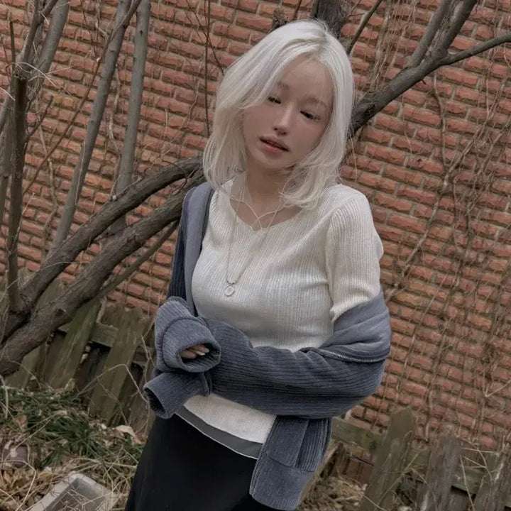 [BUNJANG] Fact The Nerd Silver Palace Wool T-Shirt / 팩더널드 실버팰리스 울 티셔츠
