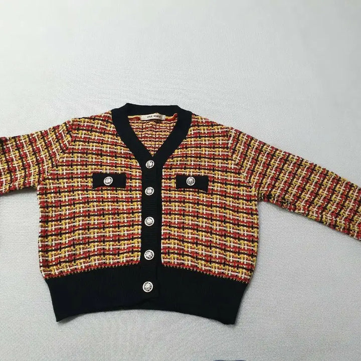 [BUNJANG] SOUP Tweed Knit Cardigan / SOUP 트위드 니트 가디건 레드/옐로우 여성95
