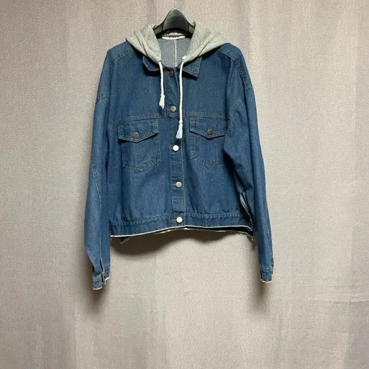 [BUNJANG] No Brand Detachable Hood Denim Jacket (Size 55 Recommended) / [노브랜드 ] 후드 탈부착 데님 자켓 (55추천)