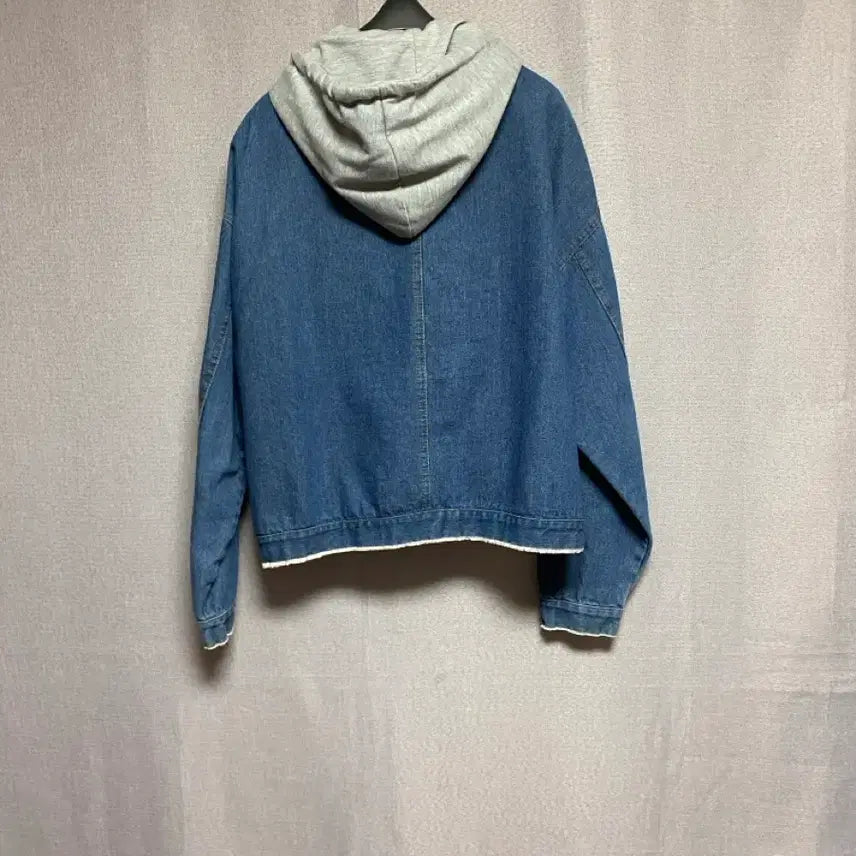 [BUNJANG] No Brand Detachable Hood Denim Jacket (Size 55 Recommended) / [노브랜드 ] 후드 탈부착 데님 자켓 (55추천)