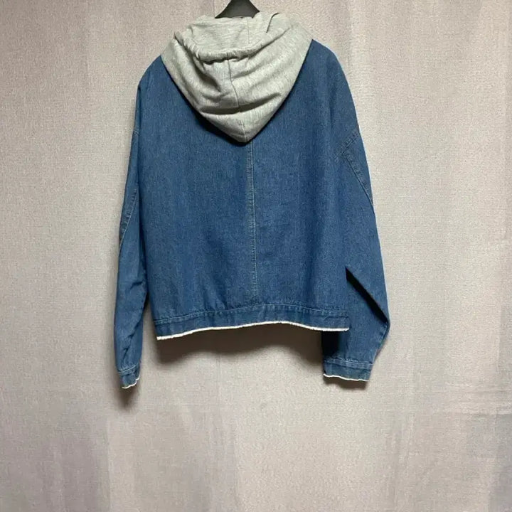 [BUNJANG] No Brand Detachable Hood Denim Jacket (Size 55 Recommended) / [노브랜드 ] 후드 탈부착 데님 자켓 (55추천)