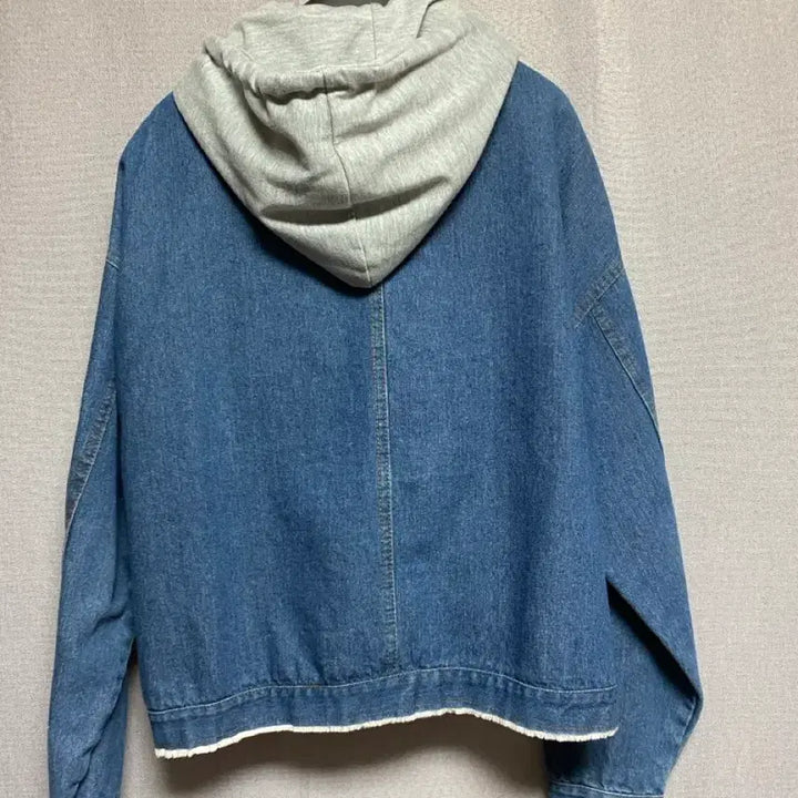 [BUNJANG] No Brand Detachable Hood Denim Jacket (Size 55 Recommended) / [노브랜드 ] 후드 탈부착 데님 자켓 (55추천)