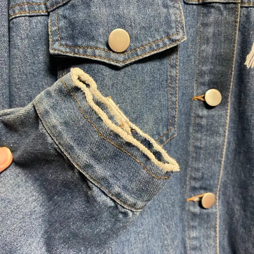 [BUNJANG] No Brand Detachable Hood Denim Jacket (Size 55 Recommended) / [노브랜드 ] 후드 탈부착 데님 자켓 (55추천)