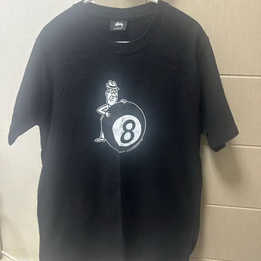 [BUNJANG] Stussy 8 Ball Black Short Sleeve T-shirt / 스투시 8볼 블랙 반팔 티셔츠