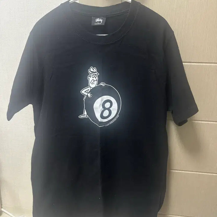 [BUNJANG] Stussy 8 Ball Black Short Sleeve T-shirt / 스투시 8볼 블랙 반팔 티셔츠