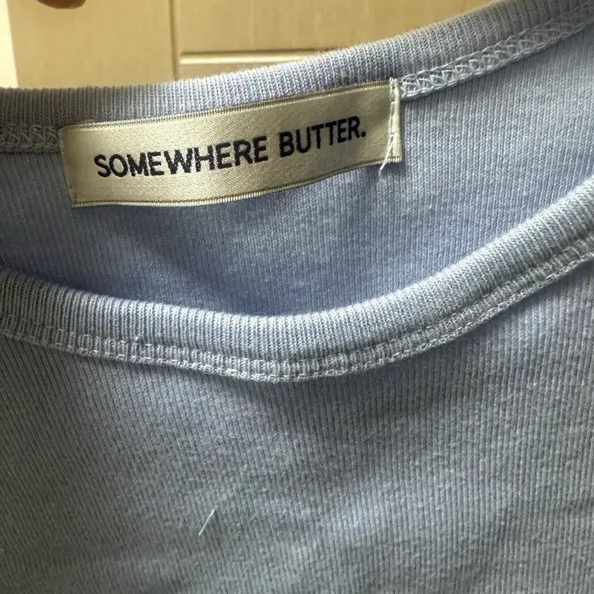 [BUNJANG] Somewherebut Better Sky Blue T-shirt / 썸웨어버터 반팔 티셔츠 하늘색