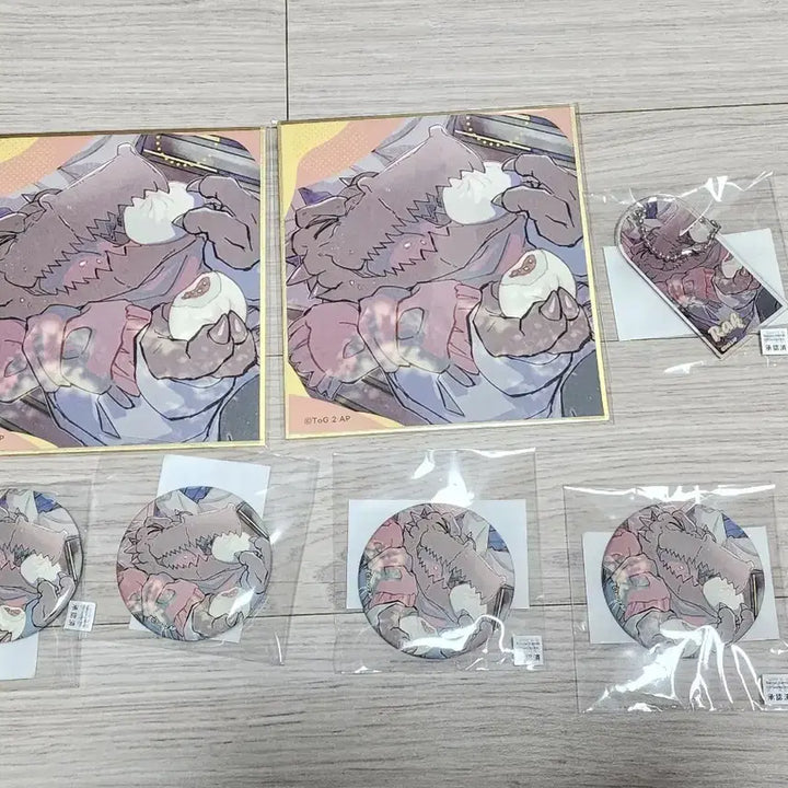 [BUNJANG] Tower of God Rak Marukuji Bundle Set / 신의탑 마루쿠지 라크 색지, 캔뱃지, 키링 일괄