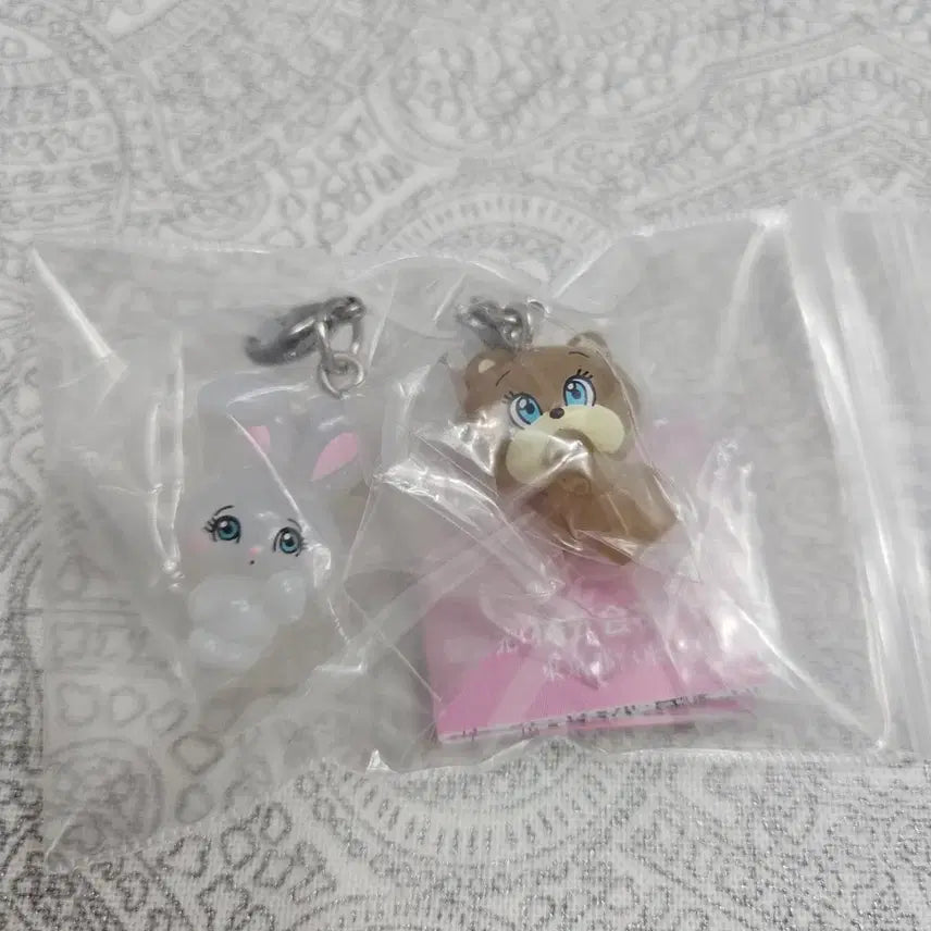 [BUNJANG] Foxy Illustration Mejirushi Bunny Bear Keyring Gacha / 폭시 일러스트레이션 메지루시 버니 베어 토끼 곰 키링 가챠