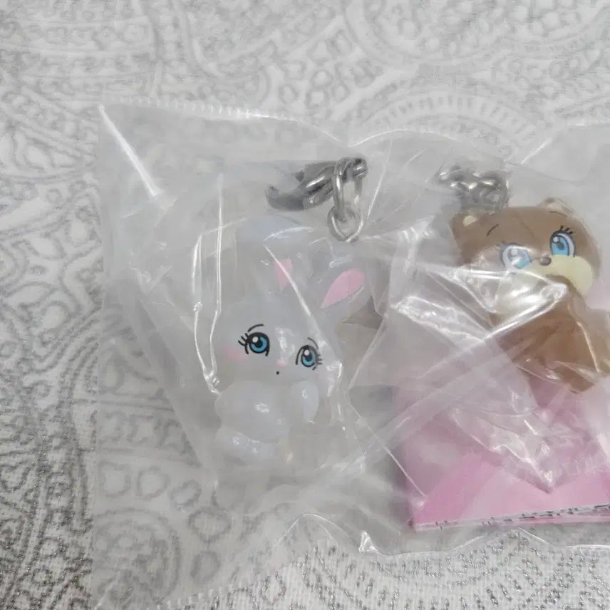 [BUNJANG] Foxy Illustration Mejirushi Bunny Bear Keyring Gacha / 폭시 일러스트레이션 메지루시 버니 베어 토끼 곰 키링 가챠