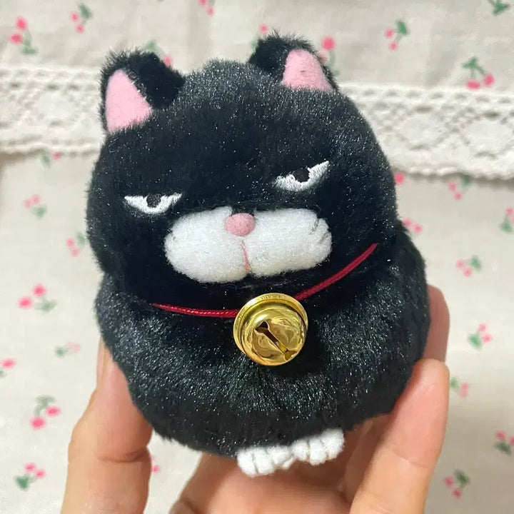 [BUNJANG] Hige Manju Black Bean Maneki Neko Mascot Keyring / 수염만주 히게만쥬 마스코트 블랙콩 마네코 고양이 쿠로마메  볼체인 키링