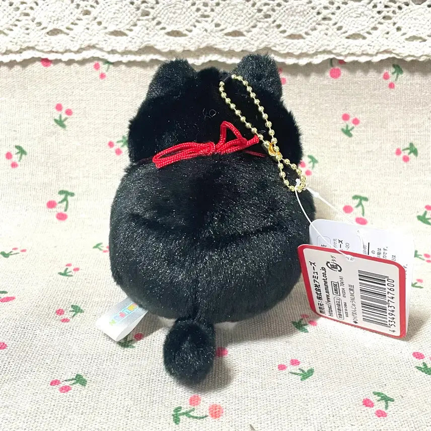 [BUNJANG] Hige Manju Black Bean Maneki Neko Mascot Keyring / 수염만주 히게만쥬 마스코트 블랙콩 마네코 고양이 쿠로마메  볼체인 키링