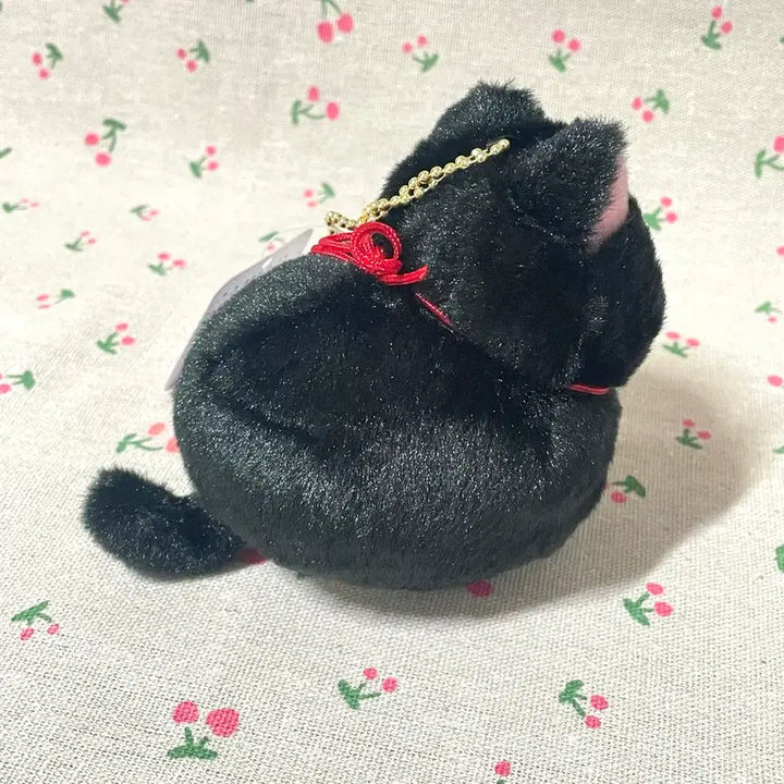 [BUNJANG] Hige Manju Black Bean Maneki Neko Mascot Keyring / 수염만주 히게만쥬 마스코트 블랙콩 마네코 고양이 쿠로마메  볼체인 키링