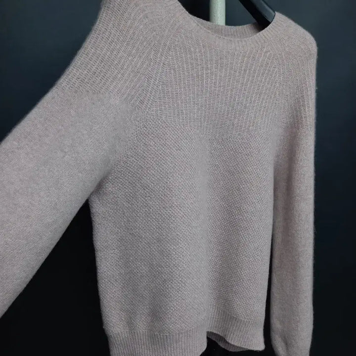 [BUNJANG] NICE CLAUP Cashmere Blend Knit Blouse / 나이스클랍 춘추동 캐시미어블랜 니트블라우스 F 33-55