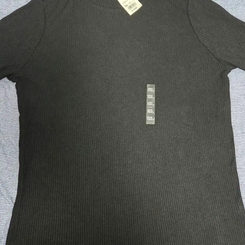 [BUNJANG] Uniqlo Ribbed Turtleneck T-shirt Black 3XL / 유니클로 립 터틀넥 티셔츠 블랙 3XL 새상품