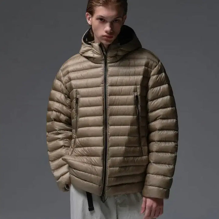 [BUNJANG] Musinsa Standard City Leisure Ripstop Padded Jacket Mud Gray XXL / 무신사 시티레저 립스탑 패딩 머드베이지 2XL