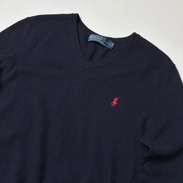 [BUNJANG] Polo Ralph Lauren Merino Wool V-Neck Knit Sweater / 폴로 랄프로렌 메리노울 브이넥 니트 PN8400