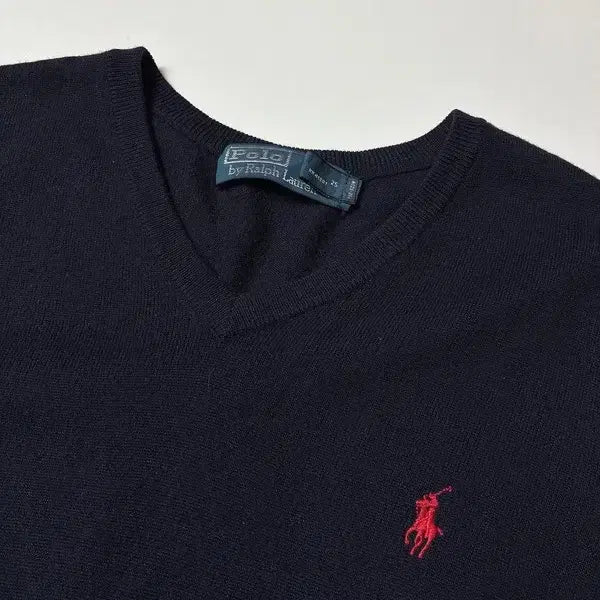 [BUNJANG] Polo Ralph Lauren Merino Wool V-Neck Knit Sweater / 폴로 랄프로렌 메리노울 브이넥 니트 PN8400