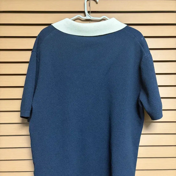 [BUNJANG] Spao Knit Collar Neck Navy T-shirt / [95] 스파오 니트 카라넥 네이비
