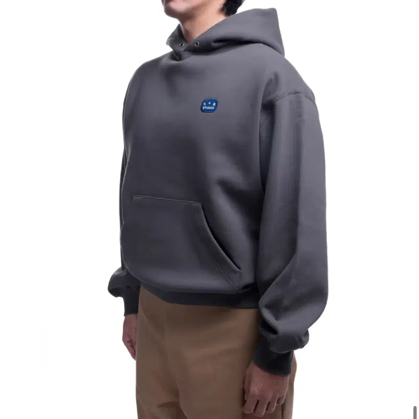 [BUNJANG] IAB Studio Patch Hoodie Gray M / M (새상품) 아이앱 스튜디오 아이앱 패치 후디 그레이