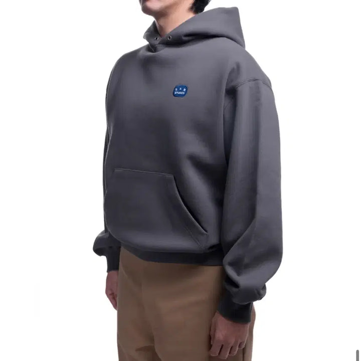 [BUNJANG] IAB Studio Patch Hoodie Gray M / M (새상품) 아이앱 스튜디오 아이앱 패치 후디 그레이