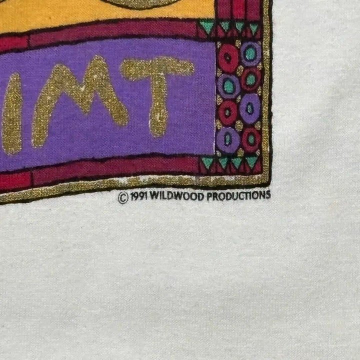 [BUNJANG] Gustav Klimt 1990s Art Graphic Long Sleeve T-shirt / 90s Gustav Klimt 구스타프 클림트 USA 모크넥 롱슬리브