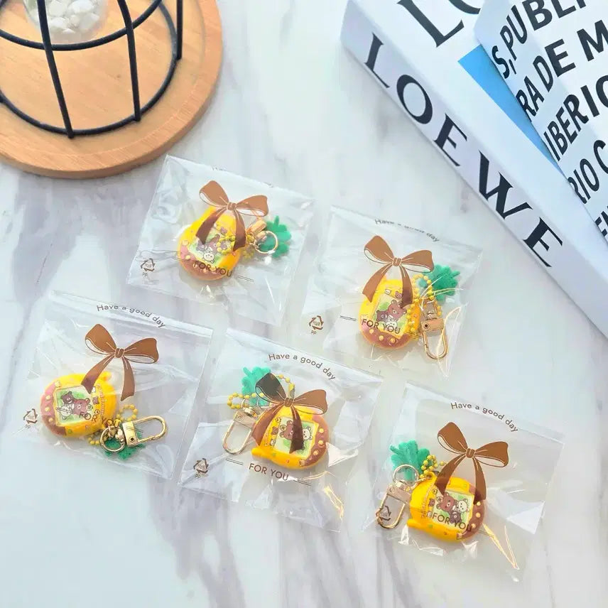 [BUNJANG] Rilakkuma Tamagotchi Keyring Strap / 리락쿠마키링