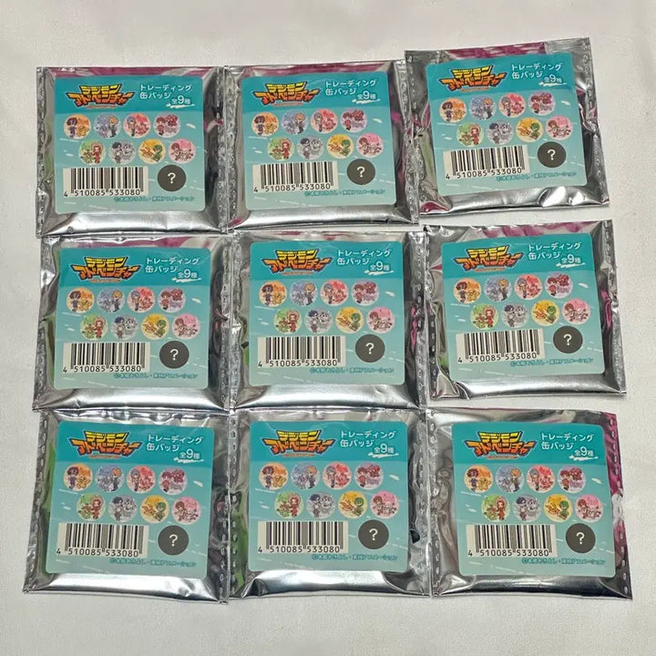 [BUNJANG] Digimon Adventure 25th Anniversary Badge Set / [미개봉] 디지몬어드벤처 뱃지 9개 일괄 (디지몬25주년)