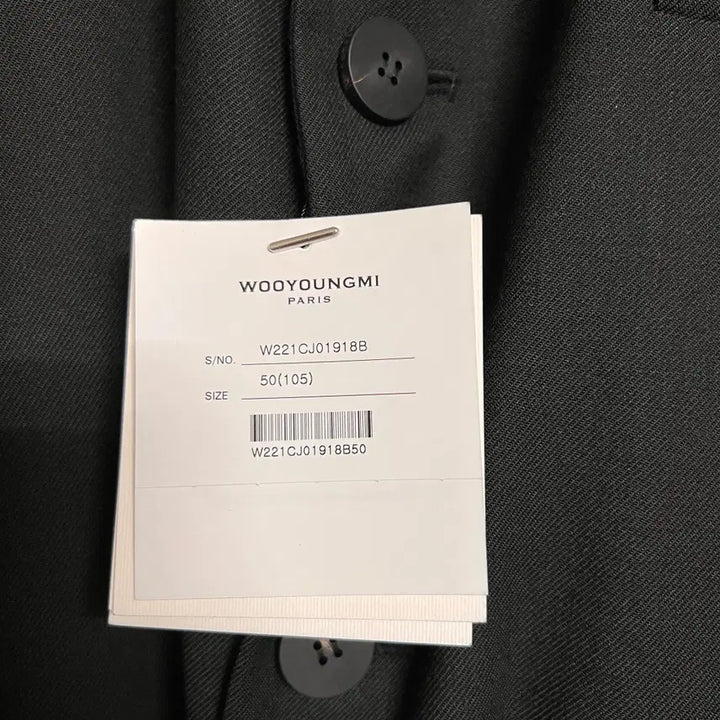 [BUNJANG] Wooyoungmi Three-Button Blazer Black Wool Jacket / 우영미 쓰리버튼 자켓 블랙 50 사이즈 105 110 블레이저 울자켓