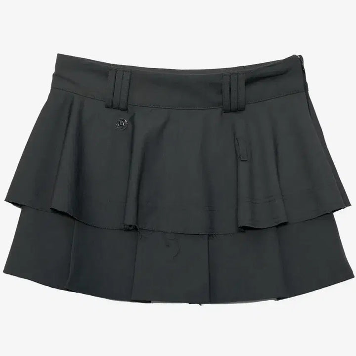 [SOLD OUT] [새 제품] 플레어업 레이어드 플리츠 스커트 차콜