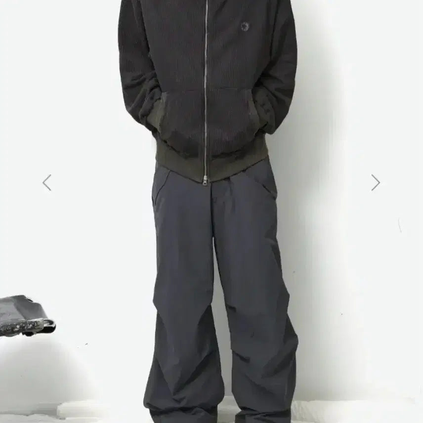 [BUNJANG] 999 Humanity Nylon Parage Pants Washed Black / 999휴머니티 나일론 파라이지팬츠 워시드블랙