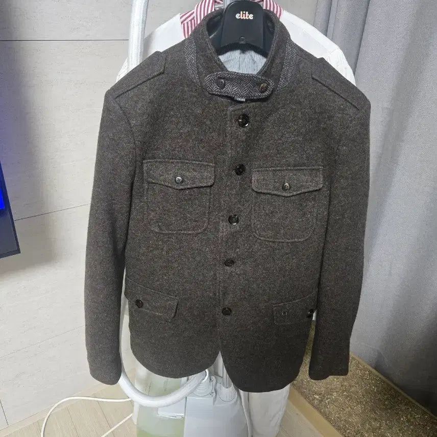 [SOLD OUT] 헤지스 브라운 모직 남성 자켓
