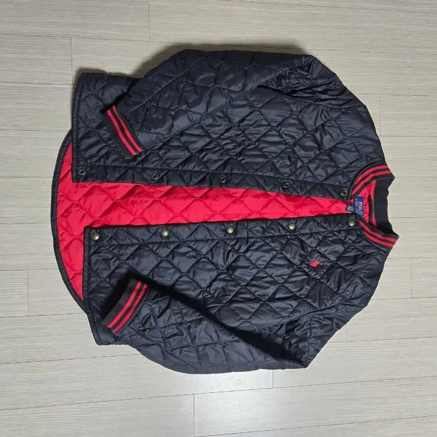 [SOLD OUT] 폴로 랄프로렌 퀼팅 자켓  블랙/레드