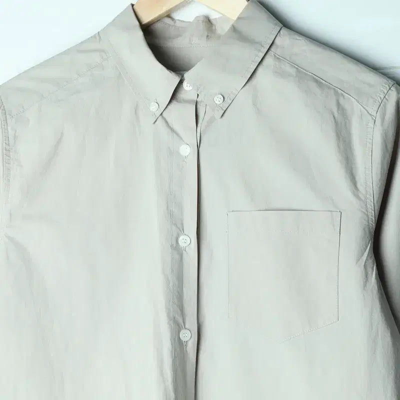 [BUNJANG] W(F) Brenda Brendon Solid Shirt / W(F) 브렌다브렌든 셔츠 남방 우븐 무지 샌드 솔리드-175FC