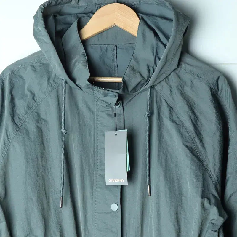 [BUNJANG] W(F) Giverny Zip-up Windbreaker Jacket / W(F) 지베르니 집업 바람막이 점퍼자켓 새상품 롱 나일론-17601