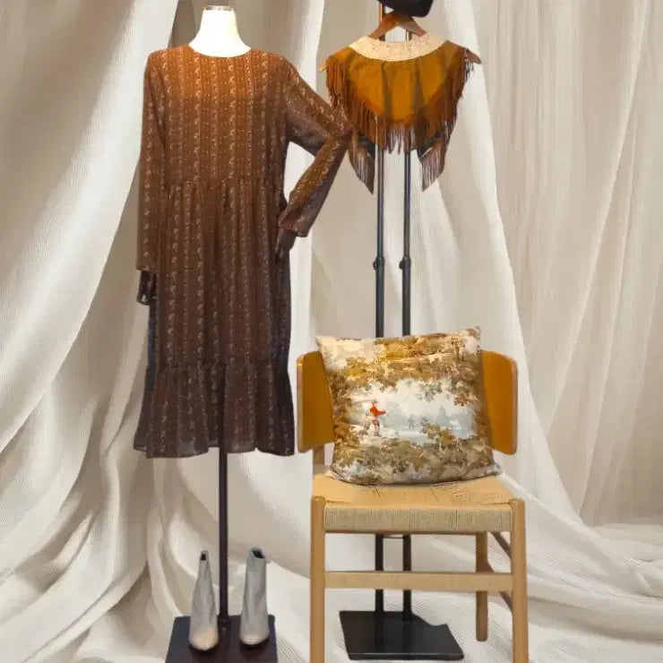 [BUNJANG] Ethnic Bohemian Loose Fit Dress / 에스닉 루즈핏 원피스
