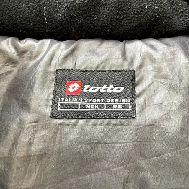 [BUNJANG] Lotto Dark Gray Padded Hooded Jumper / lotto 로또 다크그레이 패딩 후드 점퍼