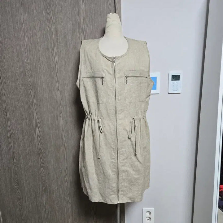 [BUNJANG] Tomato Shop Linen String Vest Beige / 고급스런 린넨 끈 조끼 베스트  베이지