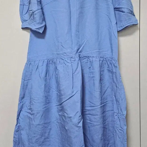 [BUNJANG] JAJU Sky Blue Short Sleeve Maxi Dress / JAJU 하늘색 반팔 원피스