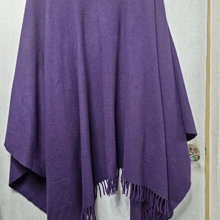 [BUNJANG] Matera Purple Shawl Cape Poncho / 이탈리아 Matera 숄 케이프 판초 퍼플 프리사이즈
