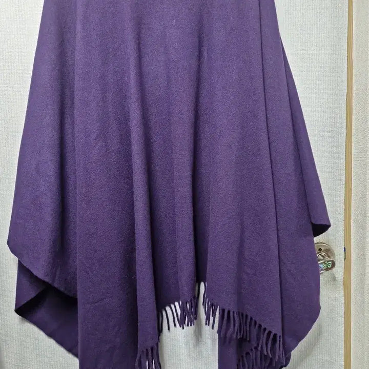 [BUNJANG] Matera Purple Shawl Cape Poncho / 이탈리아 Matera 숄 케이프 판초 퍼플 프리사이즈